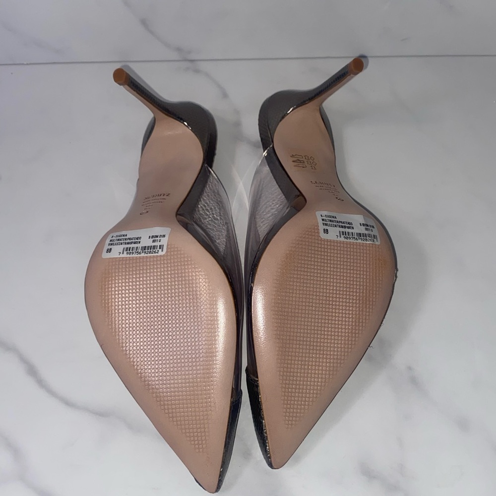SCHUTZ Eugenia Metallic Leather VInyl Mule - Picture 7 of 7